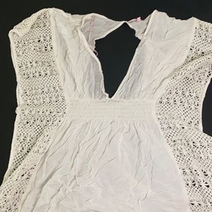VS white beach cover up